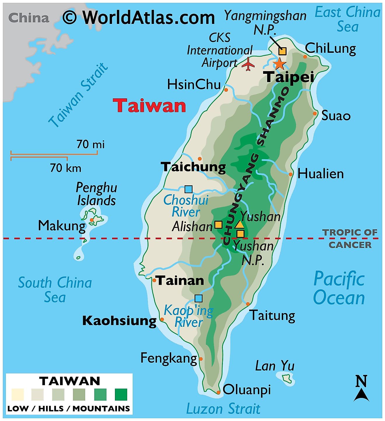 Taiwan Strait Map Location