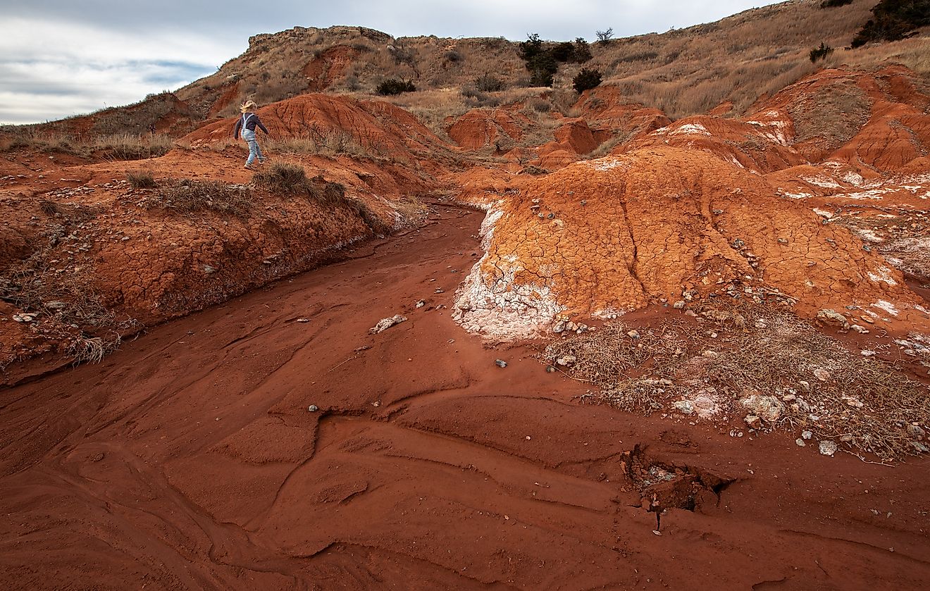 Watch your step at Gloss Mountain State Park in Oklahoma!