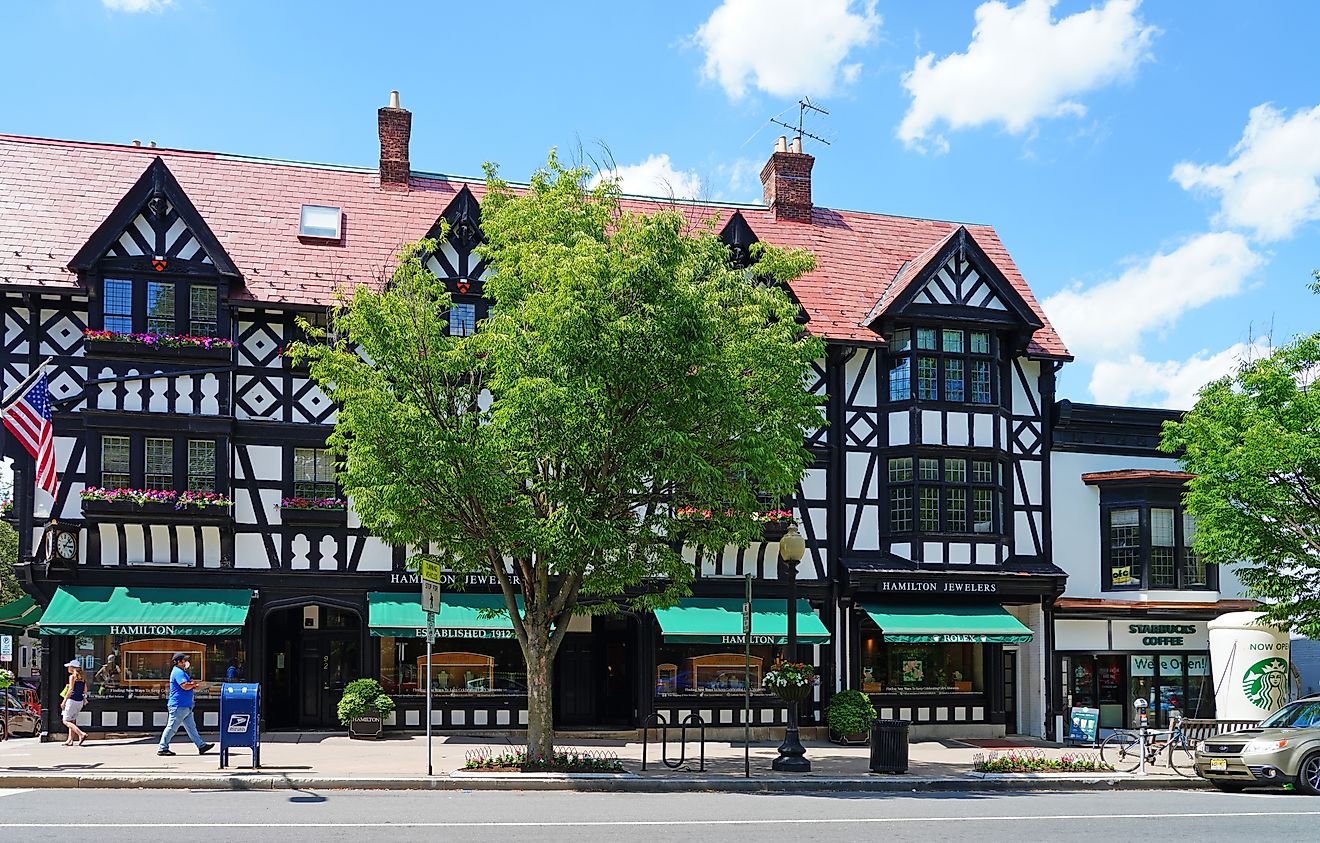 Nassau Street in Princeton, New Jersey. Editorial credit: EQRoy / Shutterstock.com.