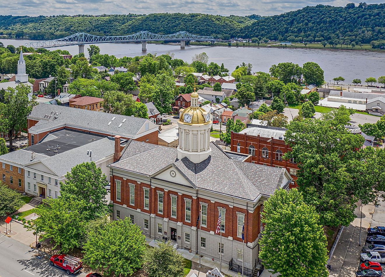 Jefferson County Courthouse in Madison, Indiana.