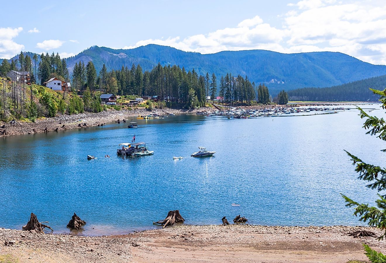 Overlooking Detroit Lake in Oregon.