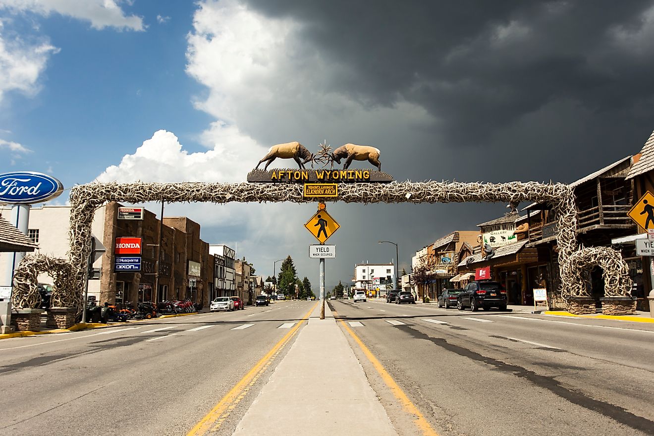 Afton, Wyoming. By Cfrolander - Own work, CC BY-SA 3.0, https://commons.wikimedia.org/w/index.php?curid=27513799