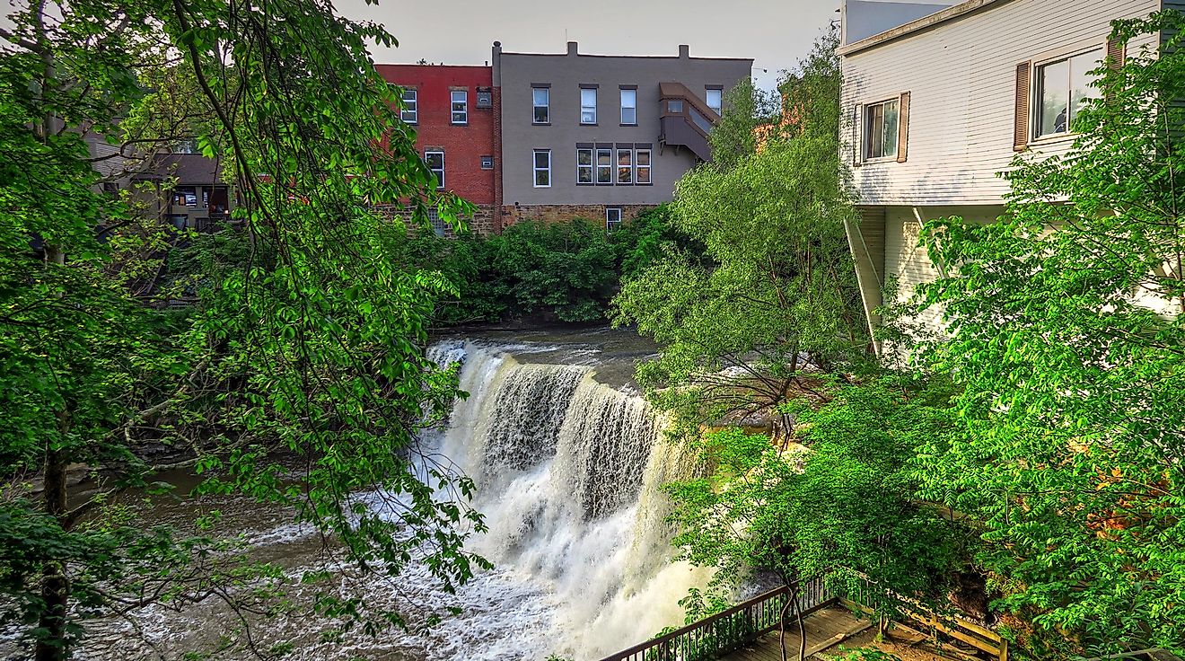 Beautiful Scenery in the Small Town of Chagrin Falls Ohio.