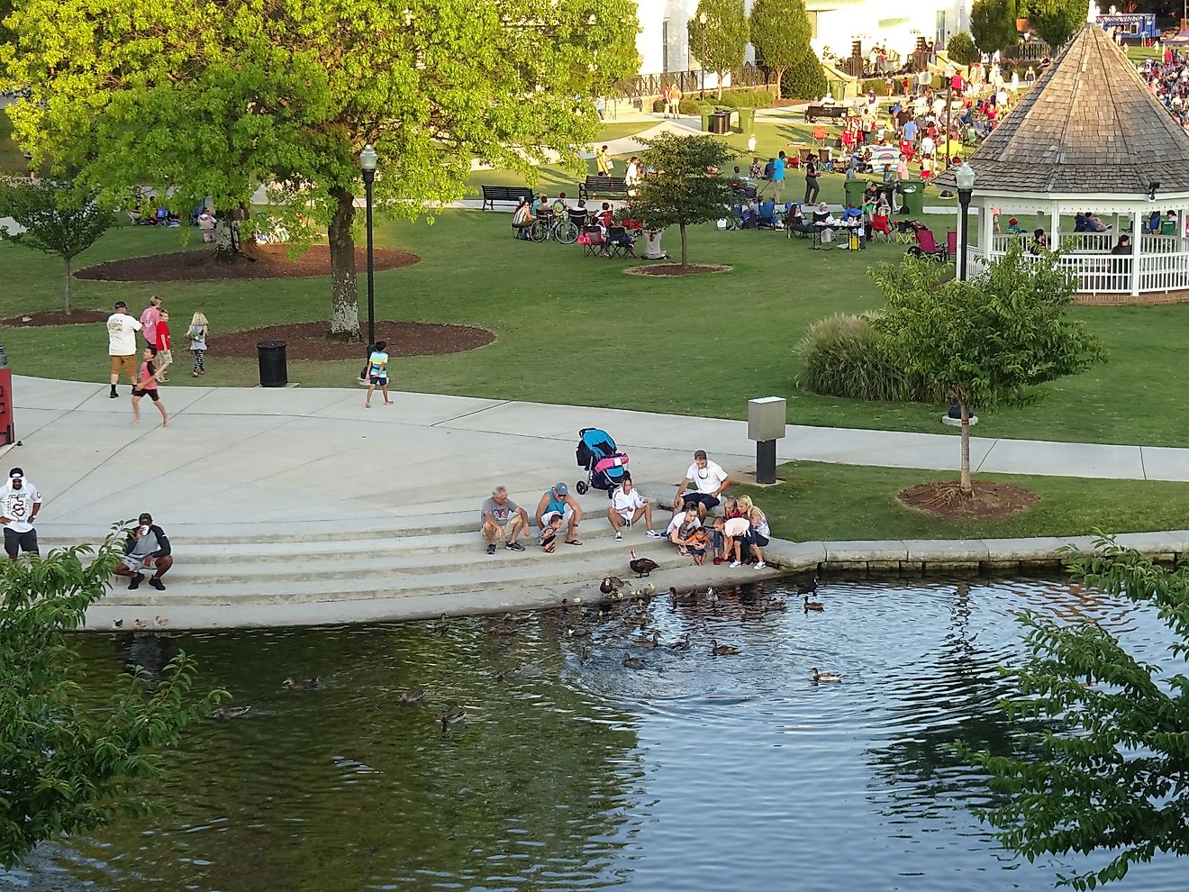 Big Spring International Park in Huntsville, Alabama. Editorial credit: Katssoup / Shutterstock.com.