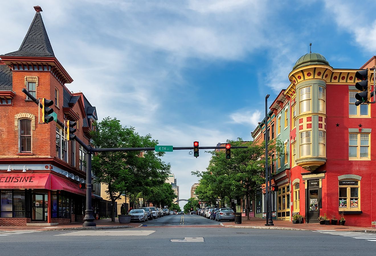 Market Street is the main street in Wilmington, Delaware. Image credit Lucky-photographer via Shutterstock