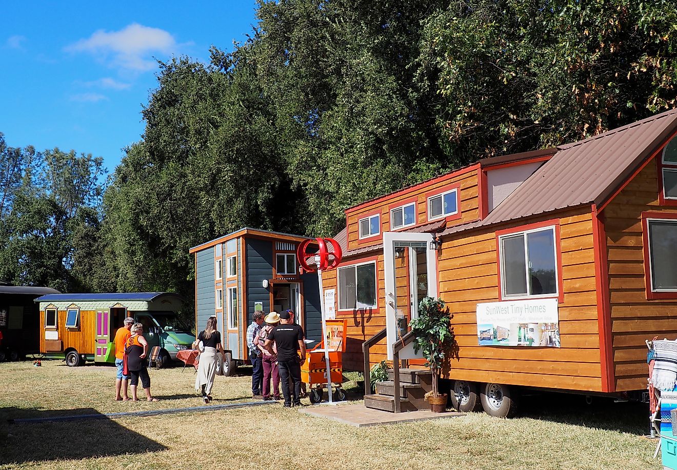 Auburn, California: Part of the tiny house village at the Auburn Home Show.