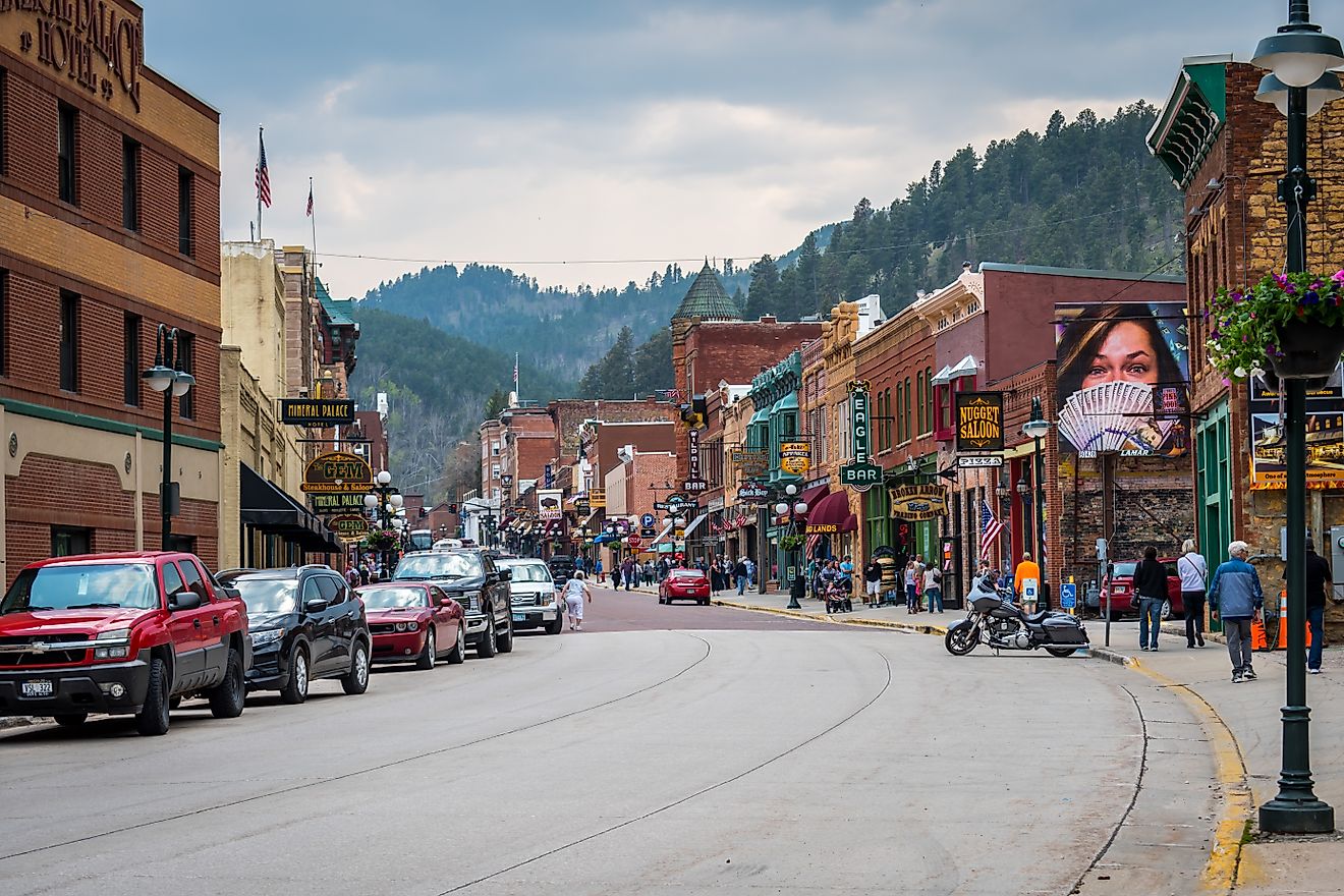 The charming town of Deadwood, South Dakota. Editorial credit: Cheri Alguire/Shutterstock.com.