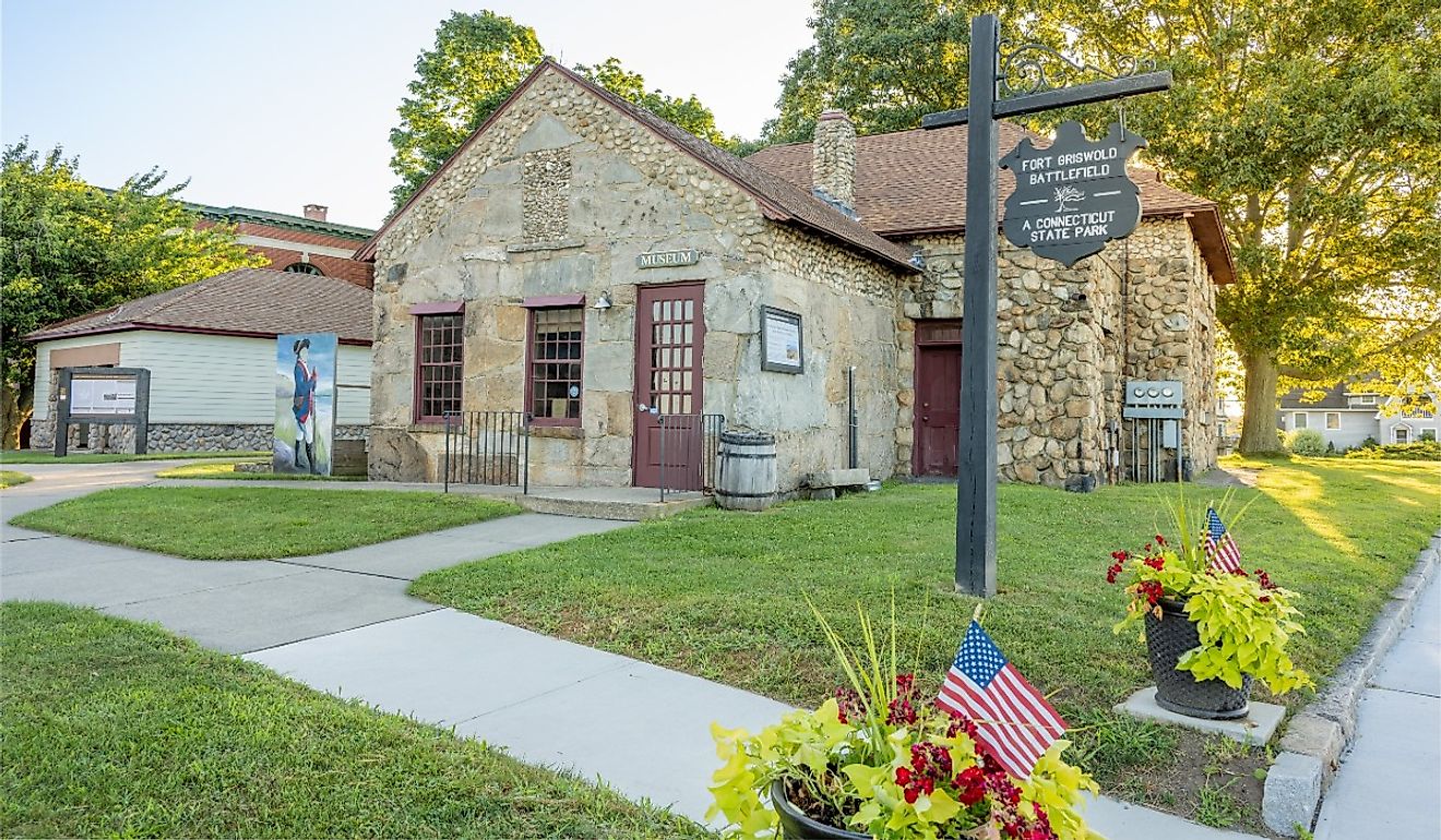 Visitor Center at Fort Griswold in Groton, Connecticut. Image credit Actium via Shutterstock