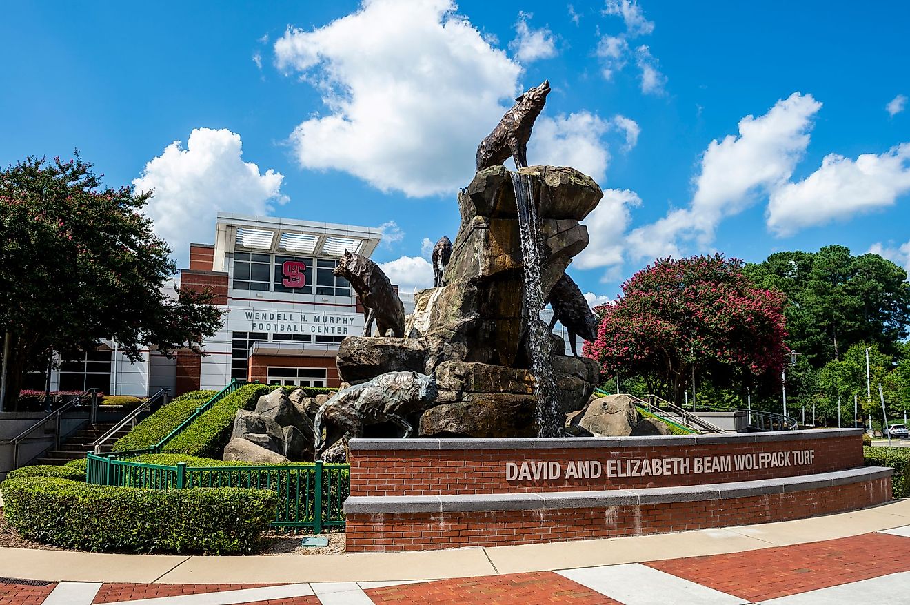 North Carolina State College Football facility. Editorial credit: Bryan Regan / Shutterstock.com