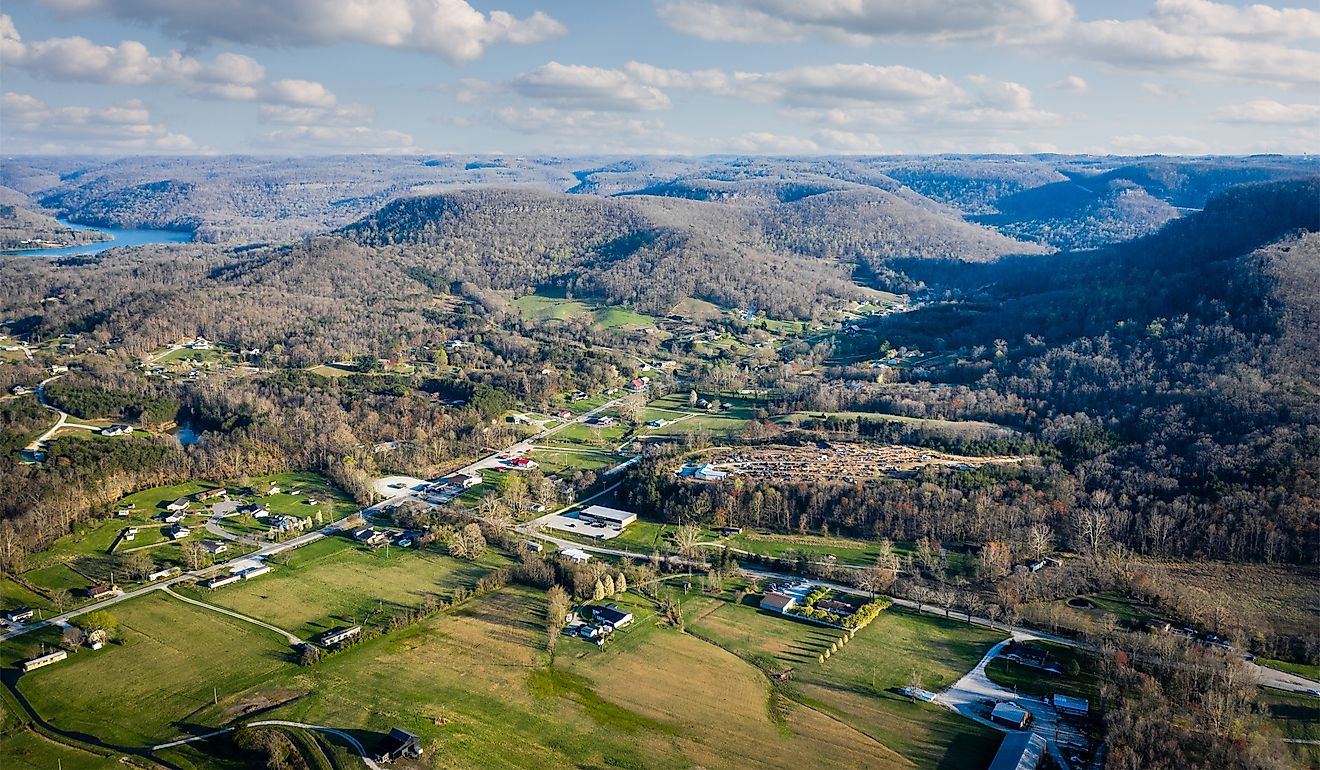 Overlooking the town of Berea, Kentucky.