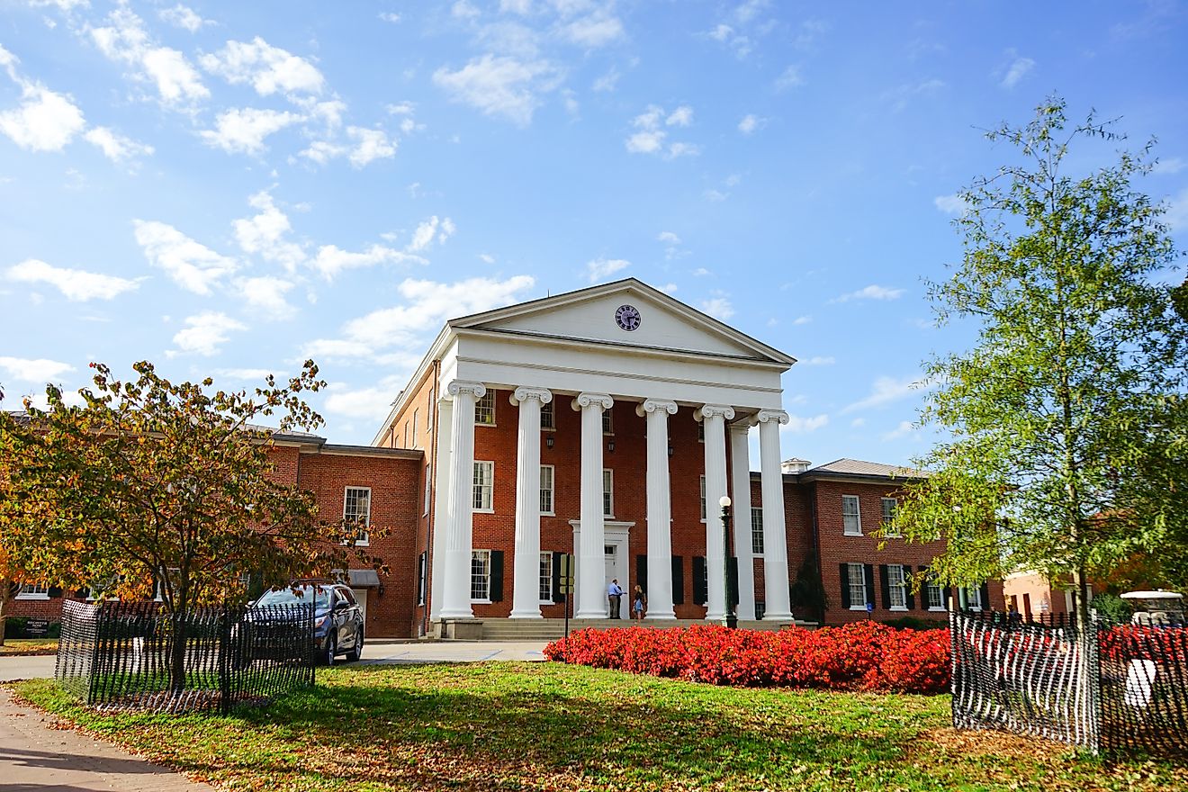 A historic campus building at the University of Mississippi in Oxford Editorial credit: Feng Cheng / Shutterstock.com