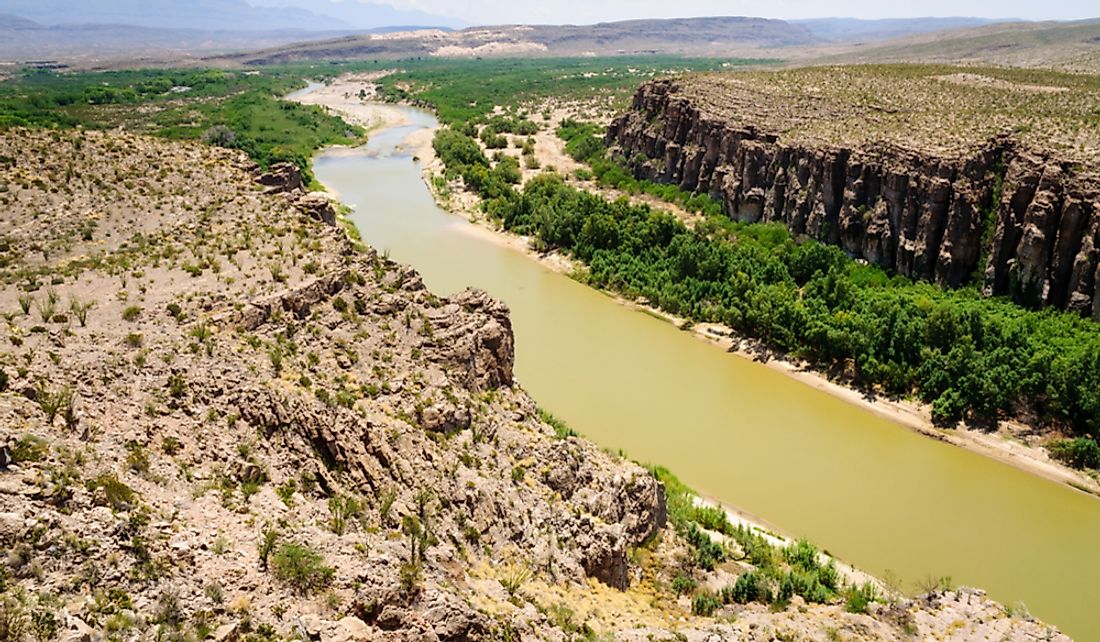 Which River Forms The Border Between The United States And Mexico Worldatlas