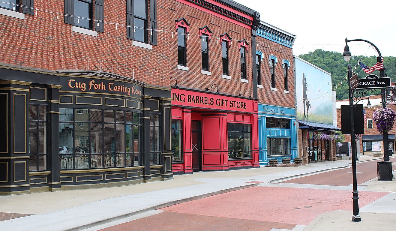 Downtown Pikeville Kentucky located around the University of Pikeville. Editorial credit: CodyThane / Shutterstock.com