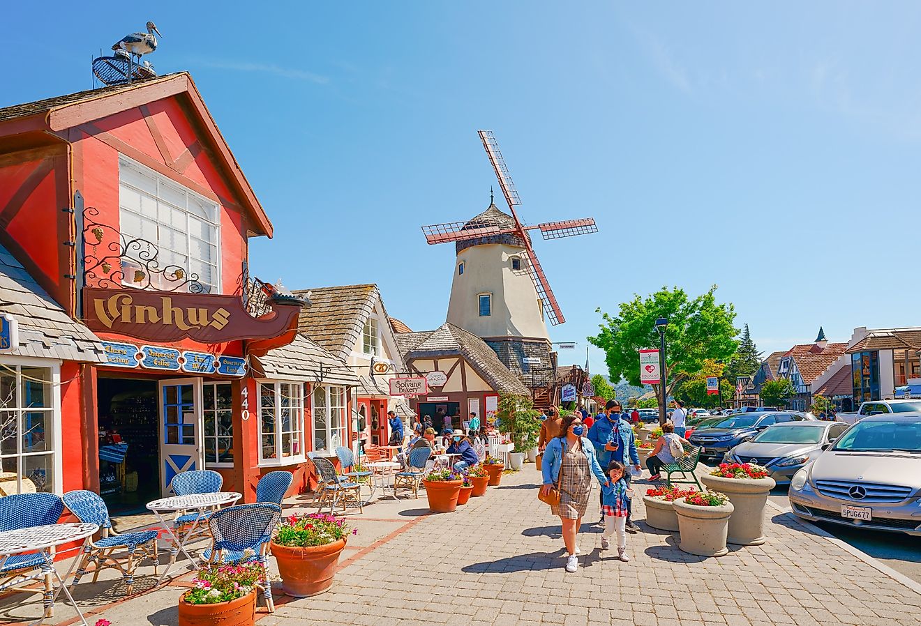 Main Street in Solvang, California. Image credit HannaTor via Shutterstock