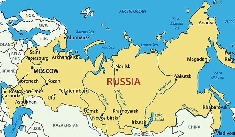 Former Soviet Union Countries Map Former Soviet Union (Ussr) Countries - Worldatlas