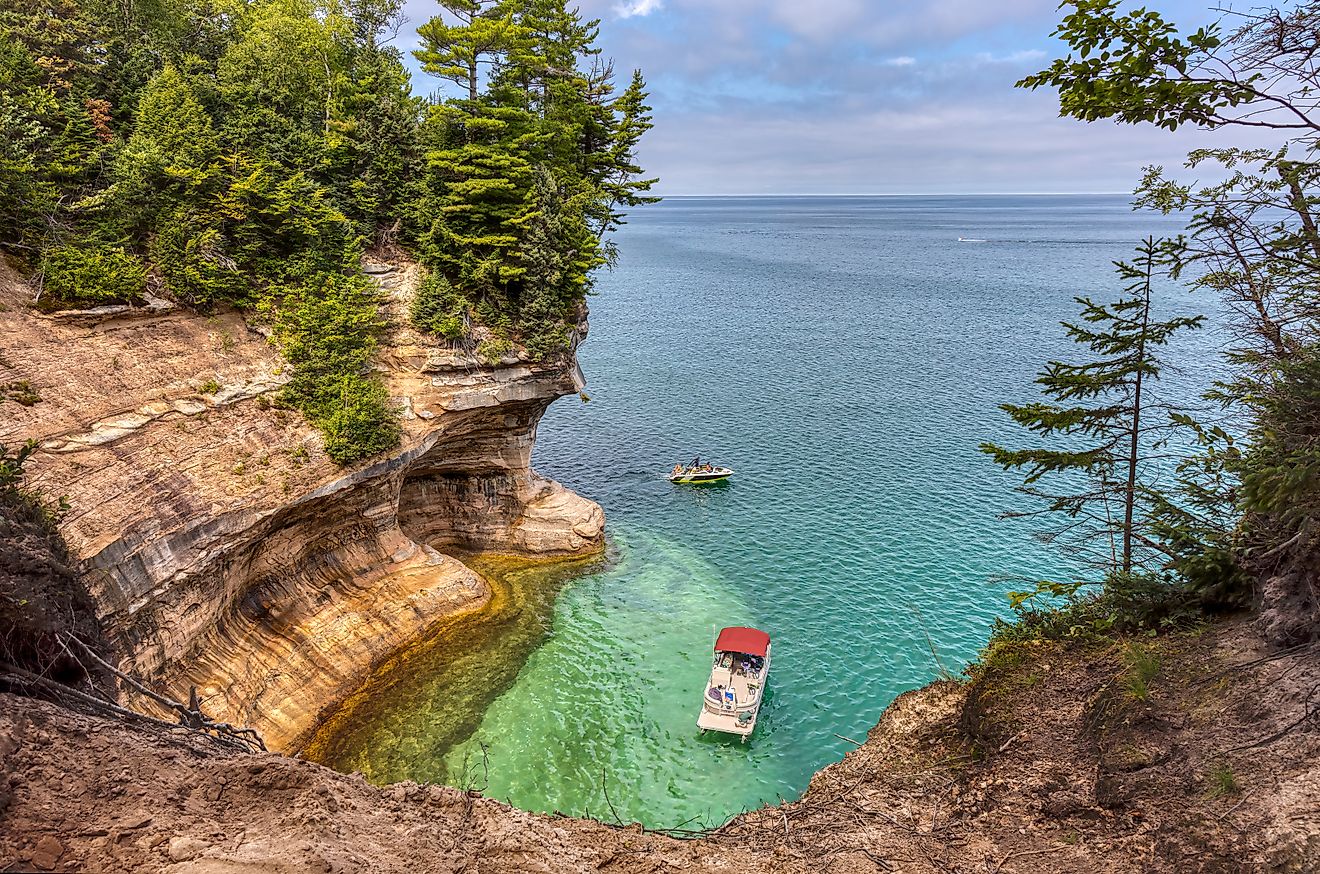 Pictured Rocks National Lakeshore in Michigan.