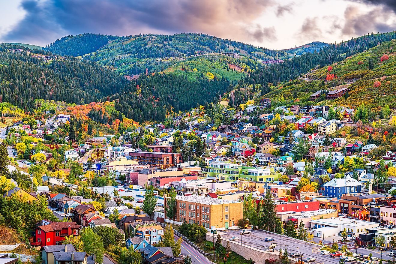 Aerial image of Park City, Utah