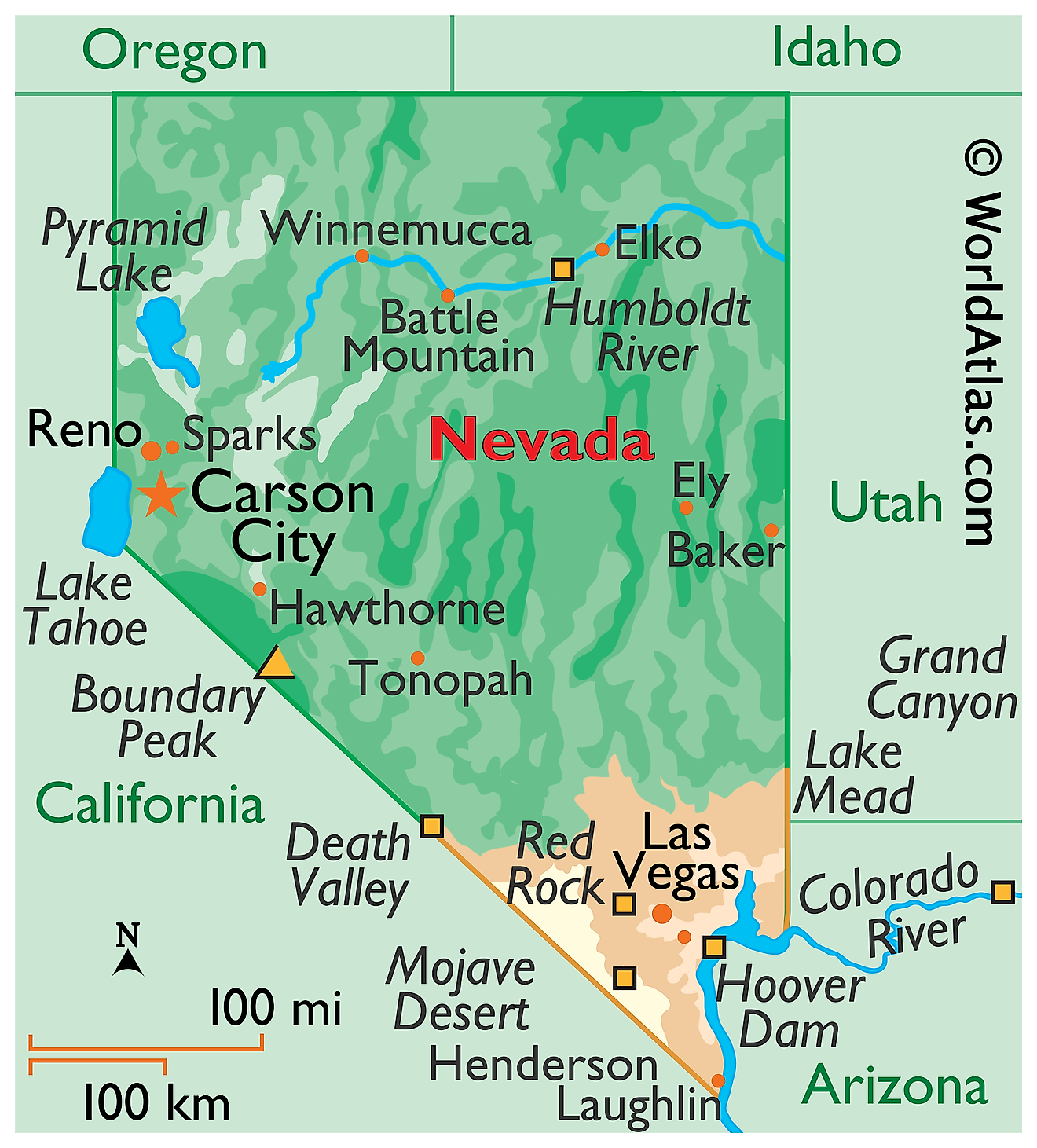 Laminated Map Large Detailed Roads And Highways Map Of Nevada State Porn Sex Picture 4891