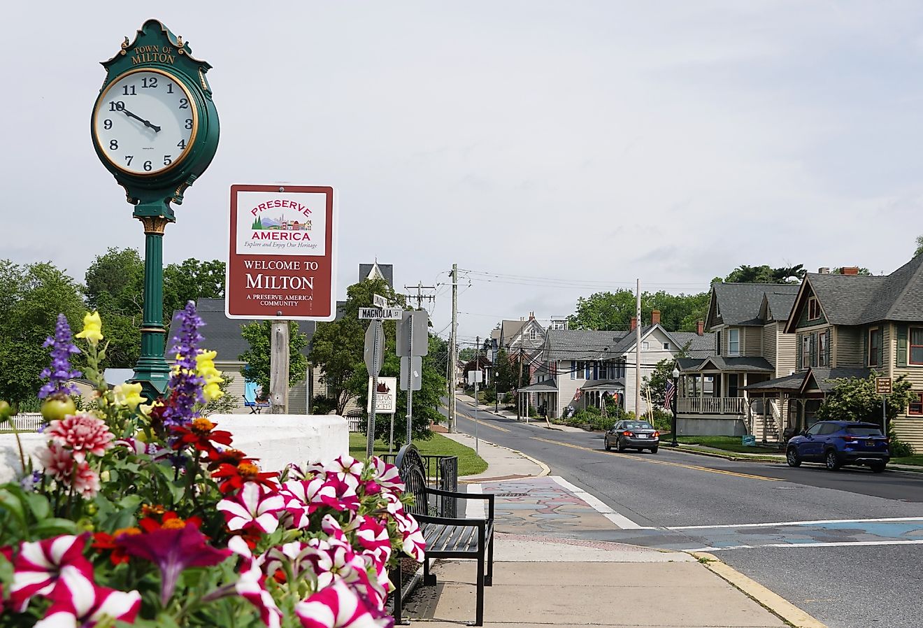 The charming town of Milton, Delaware. Image credit Khairil Azhar Junos via Shutterstock