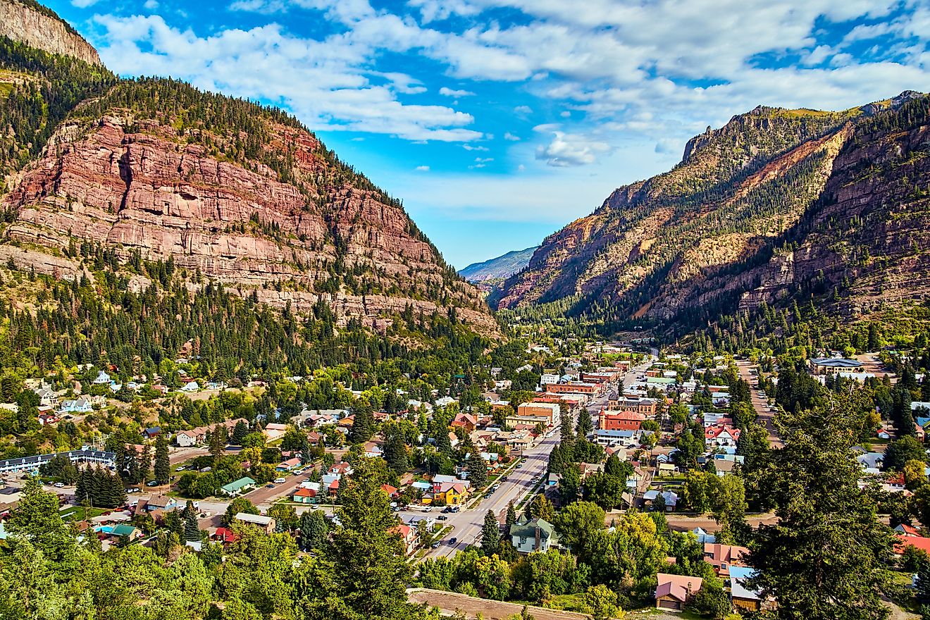 The gorgeous town of Ouray in Colorado.