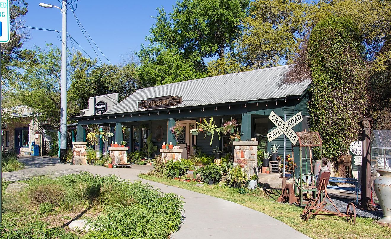 A botanical shop in Wimberley, Texas