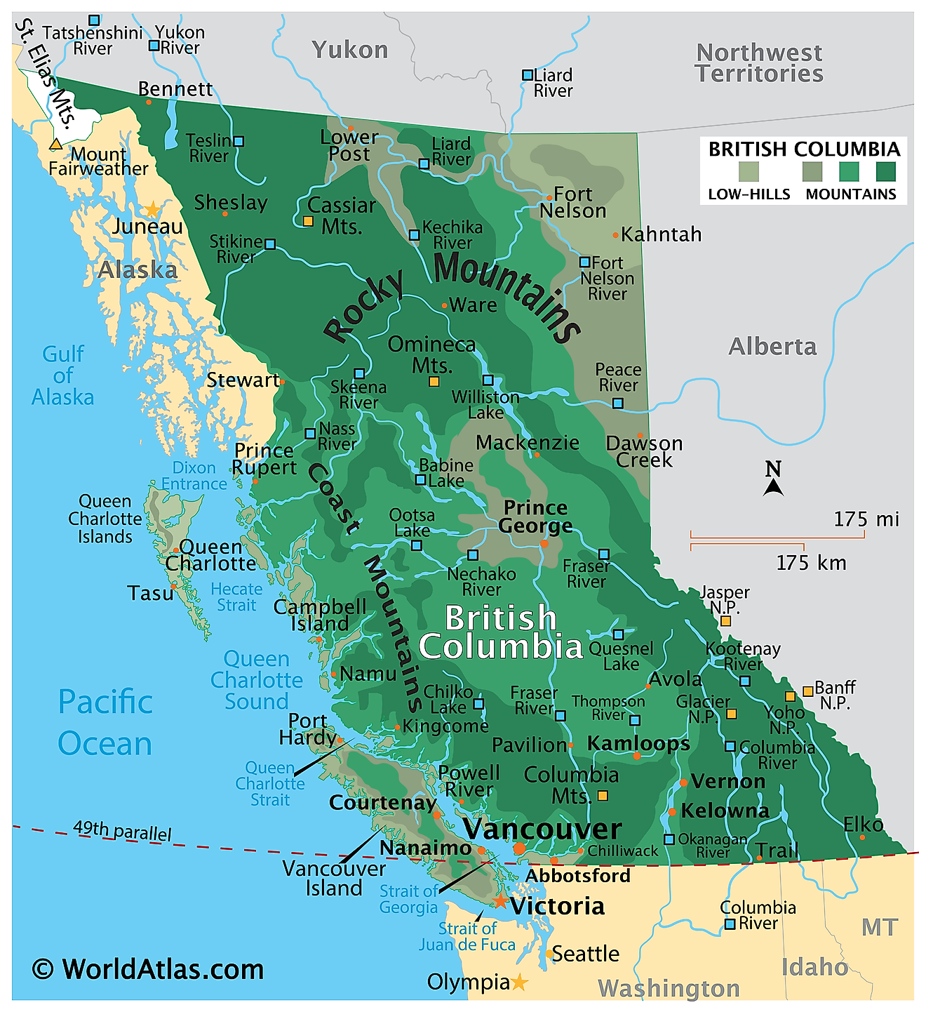Geography of Vancouver, British Columbia, Canada
