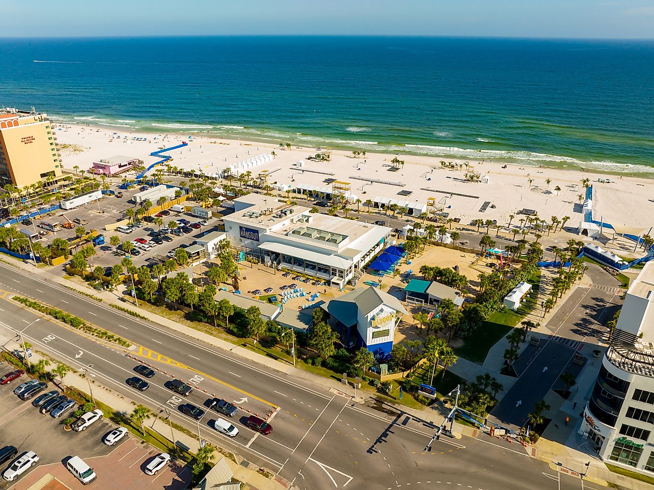 Aerial view of Gulf Shores, Alabama. Editorial credit: Felix Mizioznikov / Shutterstock.com.