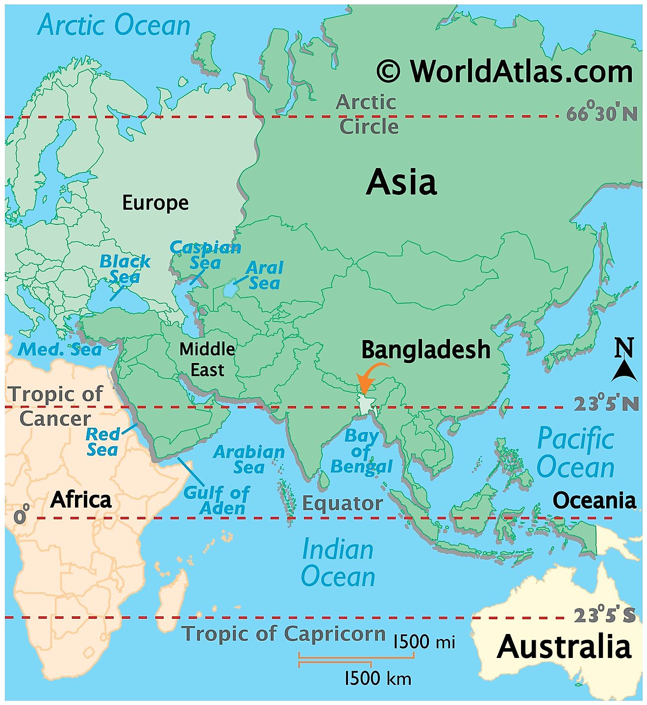 Bangladesh In World Map