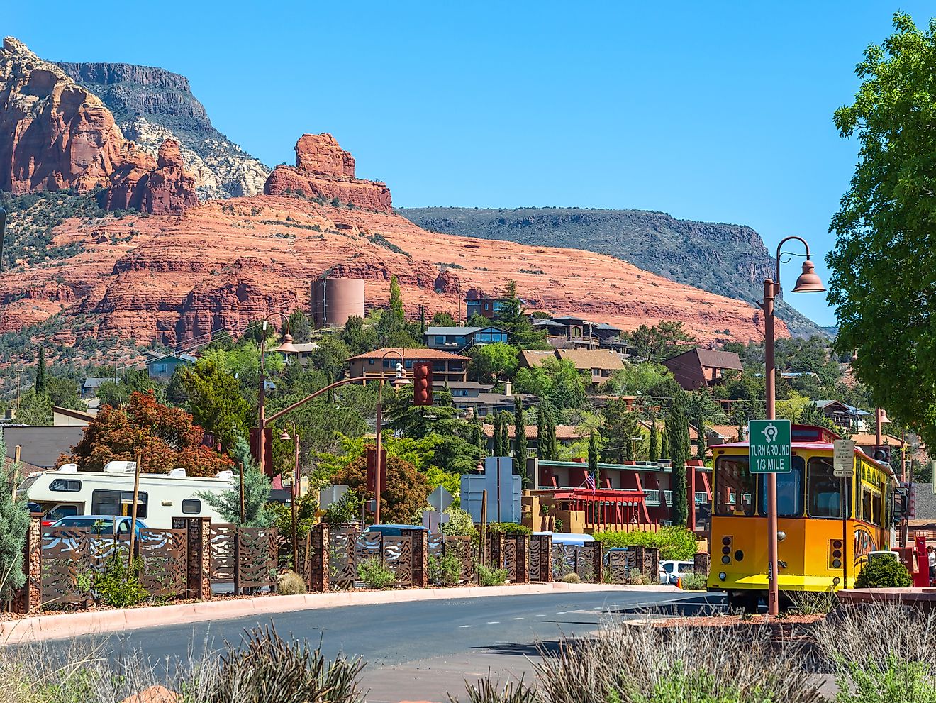 Downtown Sedona, Arizona.