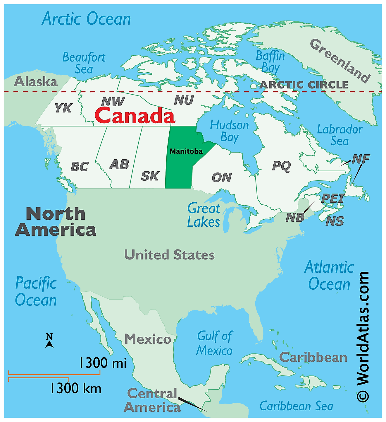Manitoba Maps & Facts World Atlas