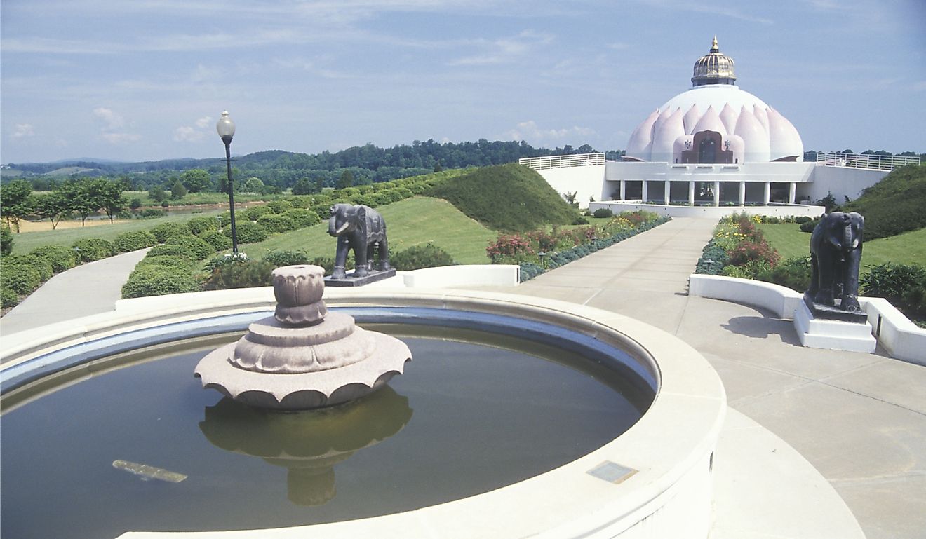 The Satchidananda Ashram-Yogaville and Lotus Conference Center in Buckingham, Virginia. Editorial credit: Joseph Sohm / Shutterstock.com