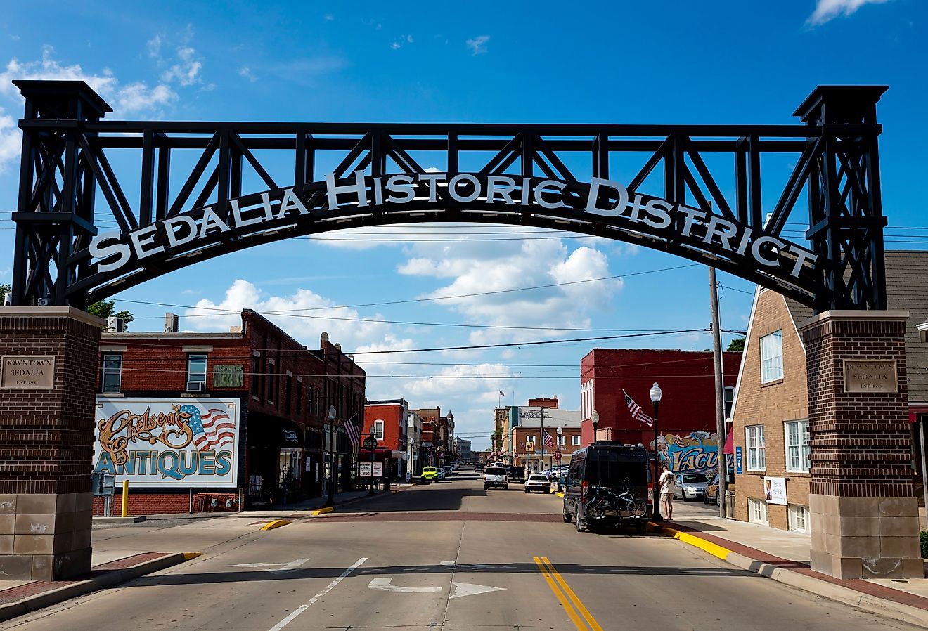Sedalia Historic District view, in Sedalia, Missouri. Image credit Joseph Sohm via Shutterstock.