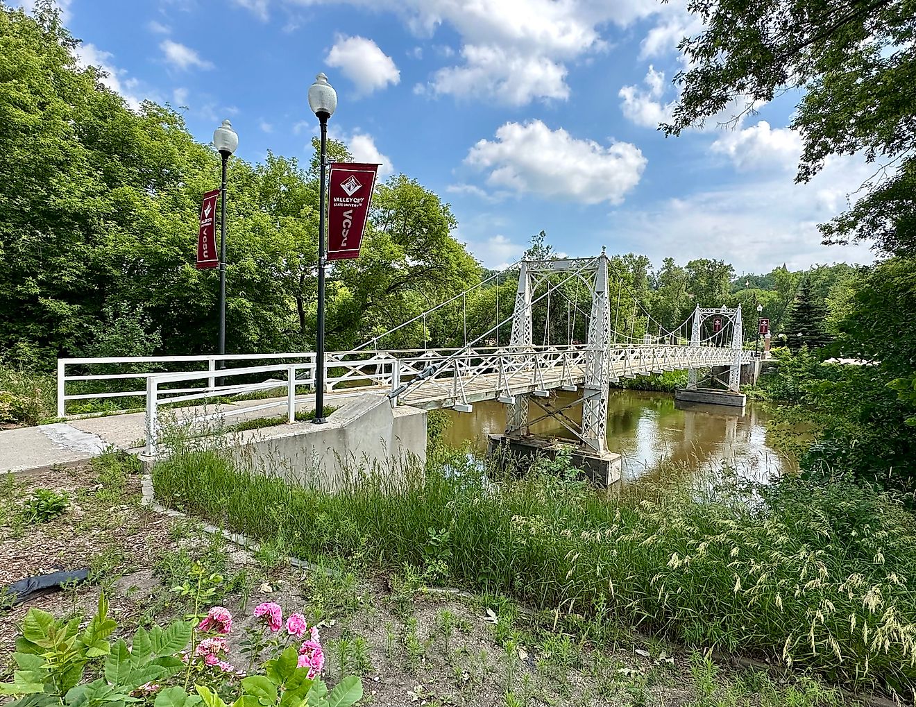 Valley City State University Footbridge. Editorial credit: Richard N Horne via Wikimedia Commons