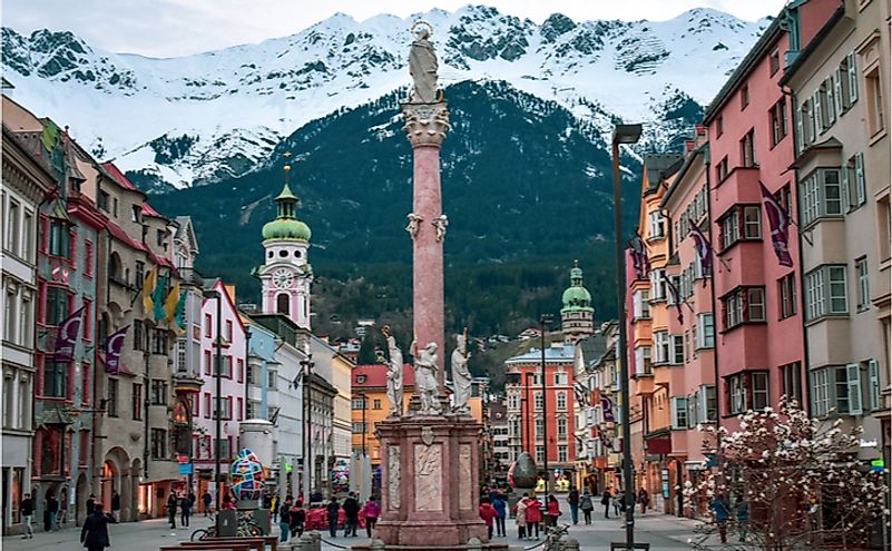 The majestic city of Innsbruck, the heart of Tirol-Austria