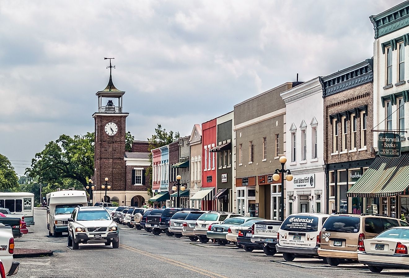 Front Street in Georgetown, South Carolina. Image credit Andrew F. Kazmierski via Shutterstock