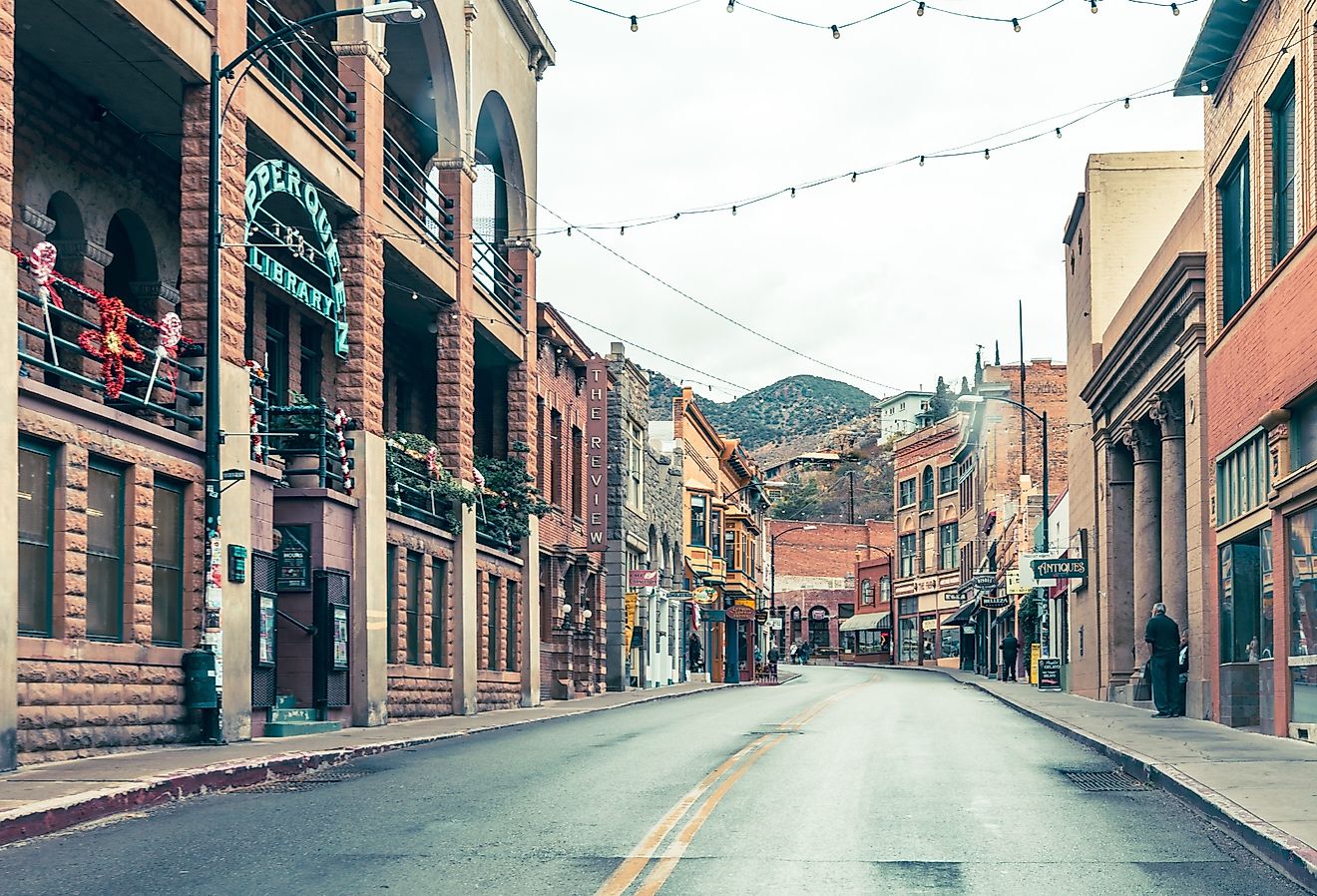 Downtown Bisbee, Arizona. Image credit melissamn via Shutterstock