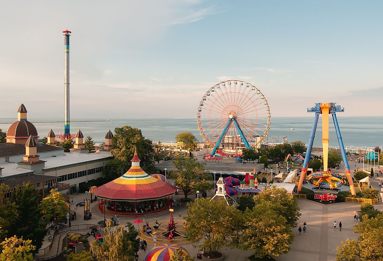 Sky Ride at Cedar Point, Sandusky, Ohio. Image credit Amp.pan via Shutterstock