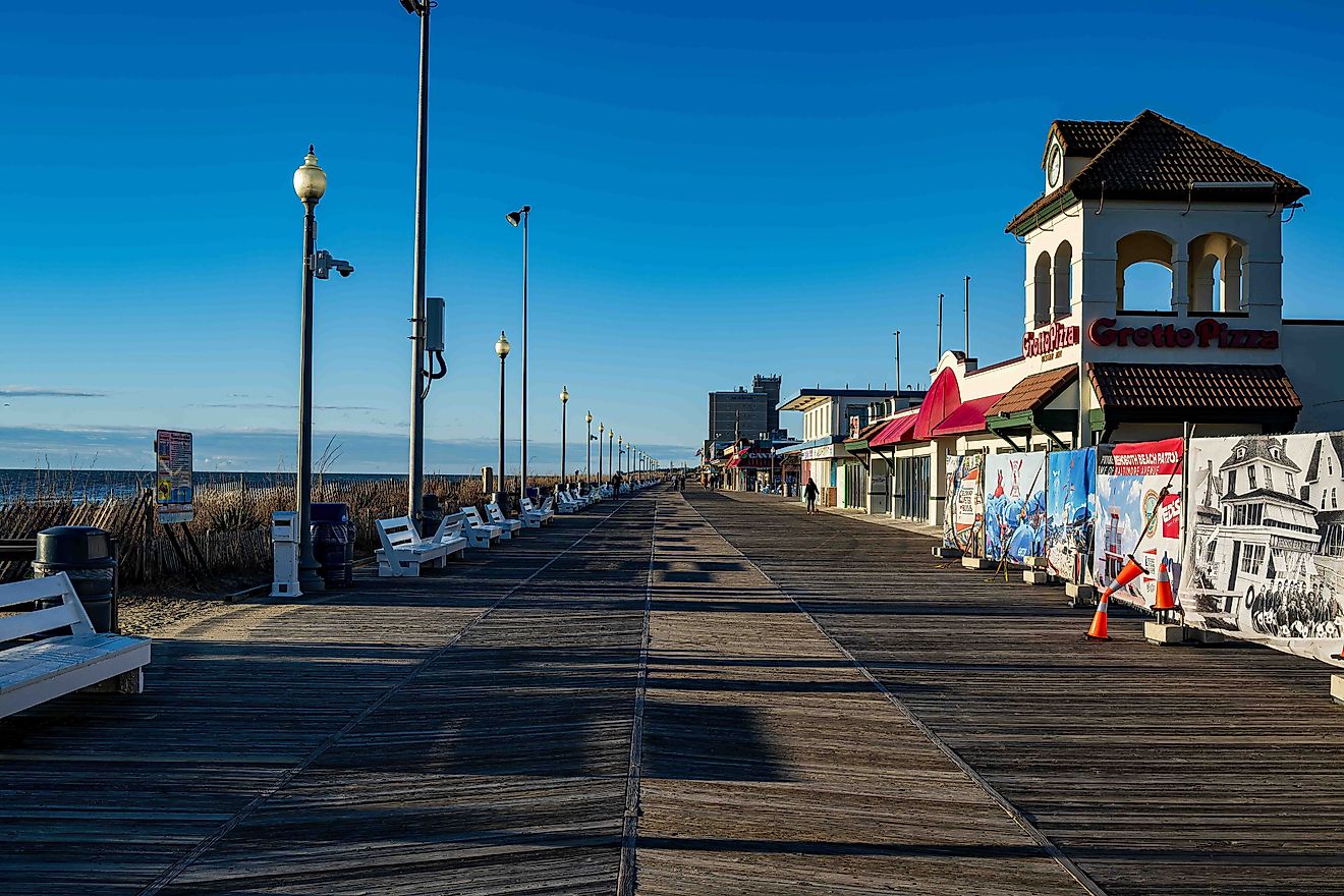 The seaside town of Rehoboth Beach, Delaware. Editorial credit: Khairil Azhar Junos / Shutterstock.com.