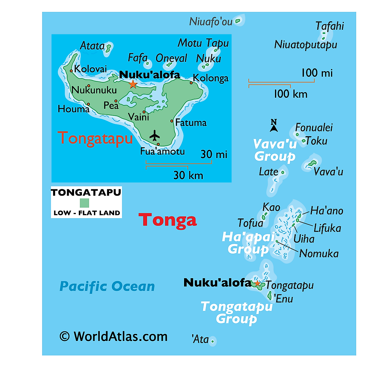 Where is tonga located on the map