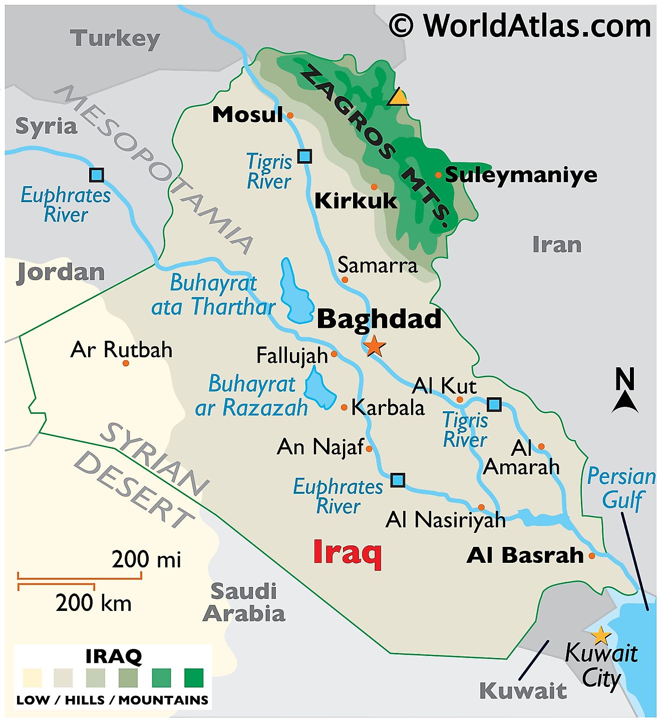 Iraq Maps & Facts World Atlas
