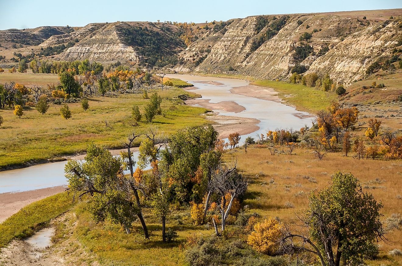 Little Missouri River in Theodore Roosevelt National Park