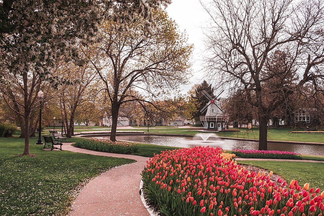 Sunken Gardens Park, Pella, Iowa.