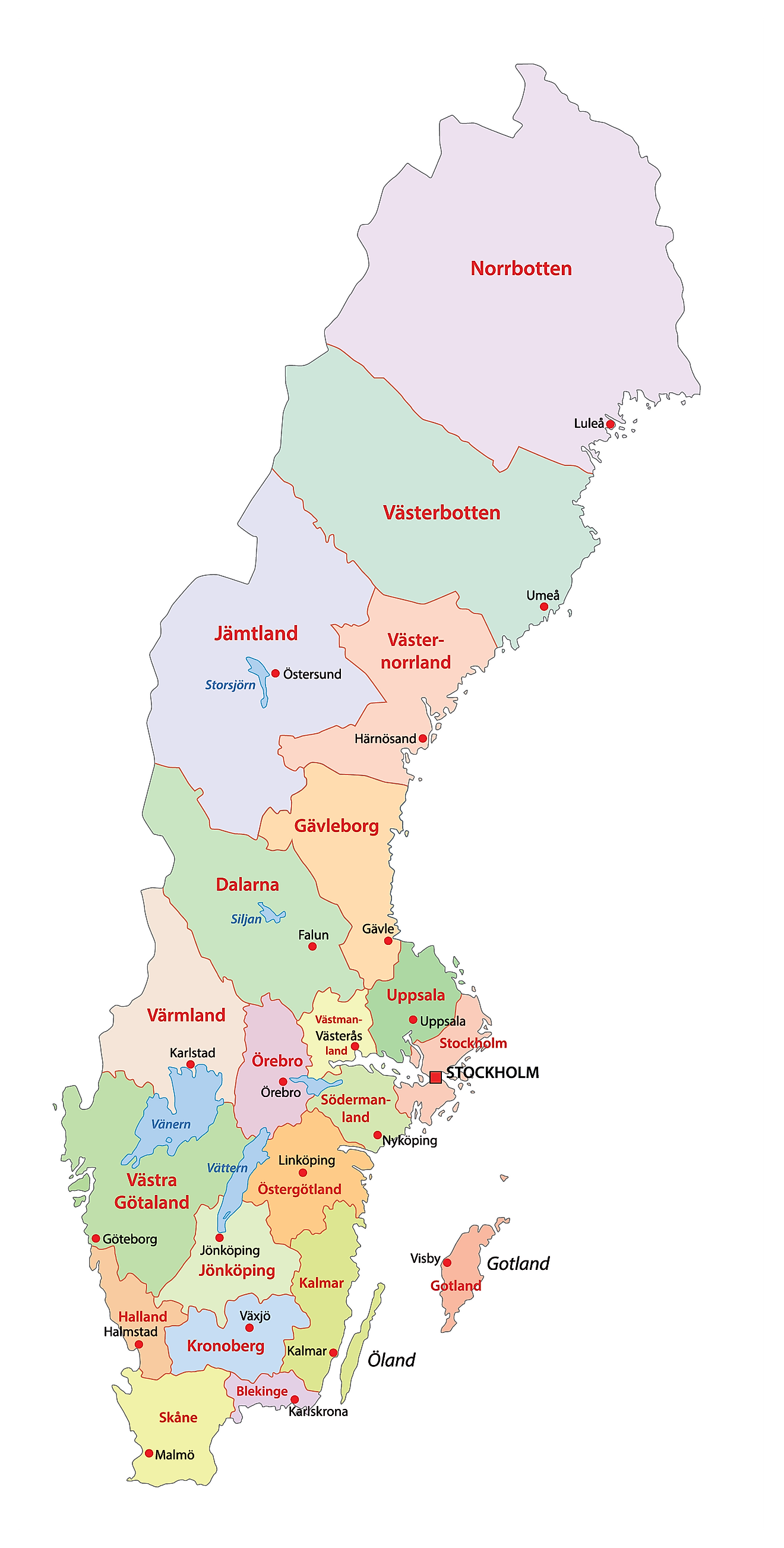 Sweden Maps Facts World Atlas