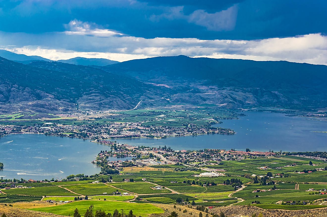 Osoyoos, British Columbia, Canada and Osoyoos Lake.