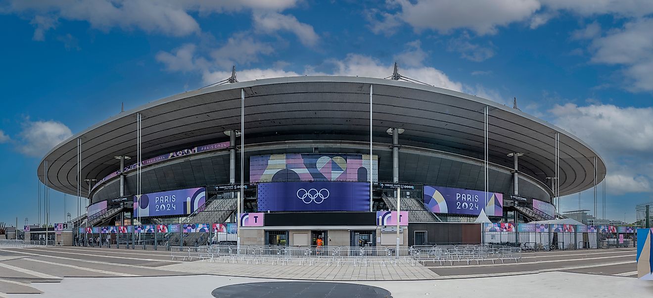 Stade de France building in Paris for the 2024 Summer Olympics. Editorial credit: Franck Legros / Shutterstock.com