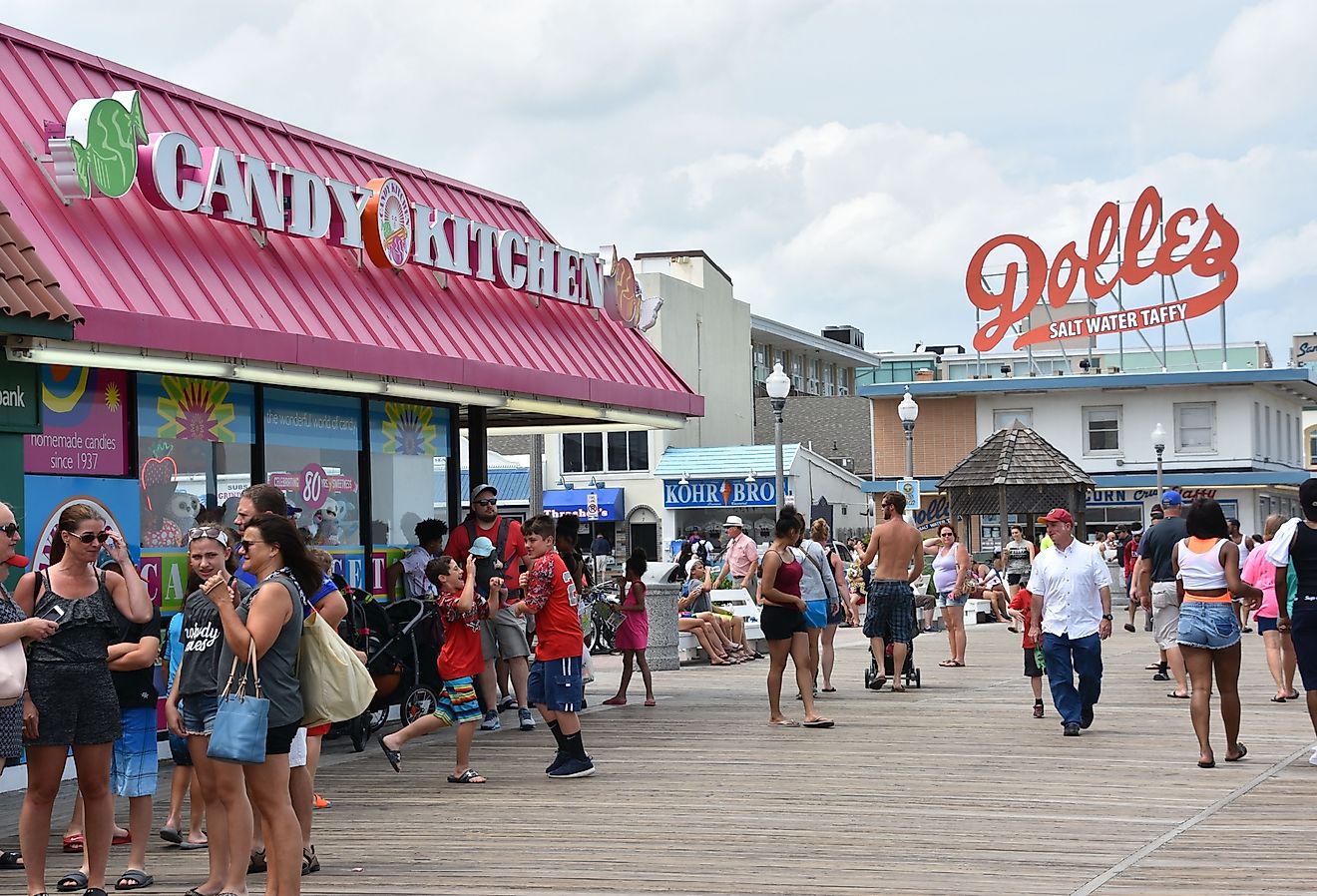 Boardwalk at Rehoboth Beach in Delaware. Image credit Ritu Manoj Jethani via Shutterstock.