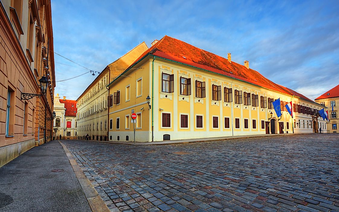 The residence of the government of Croatia. 