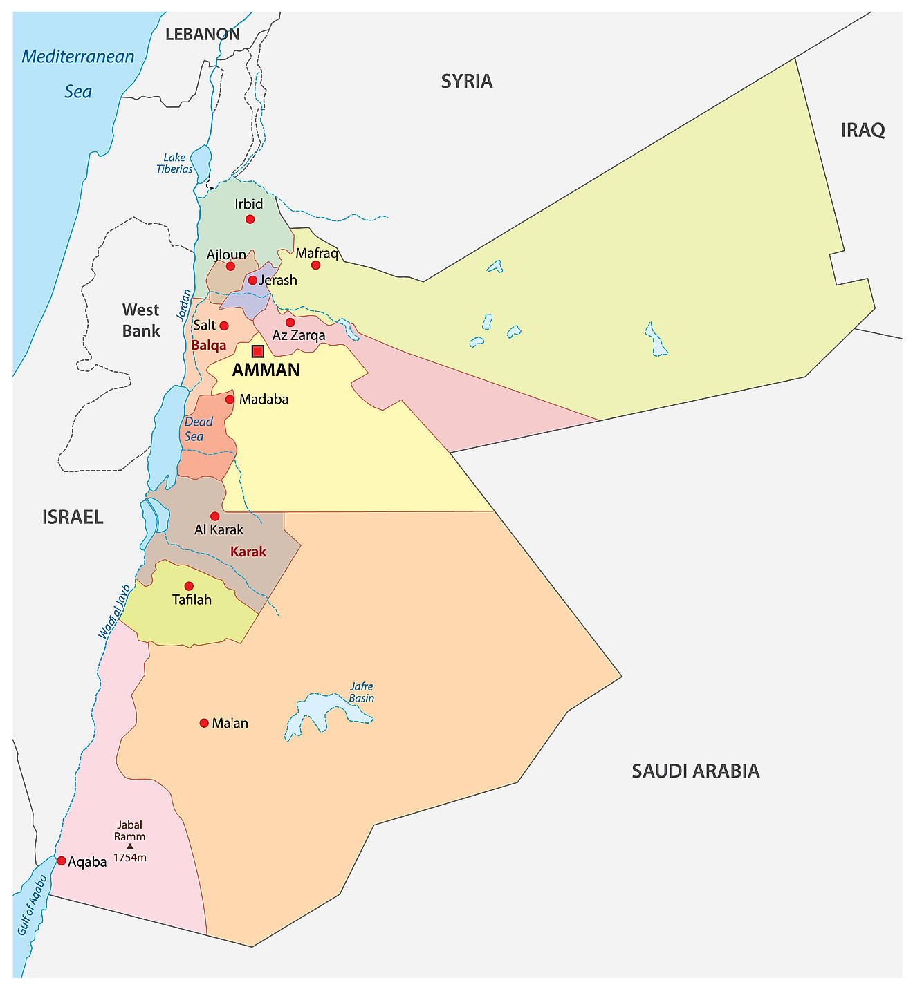 Jordan Maps \u0026 Facts - World Atlas