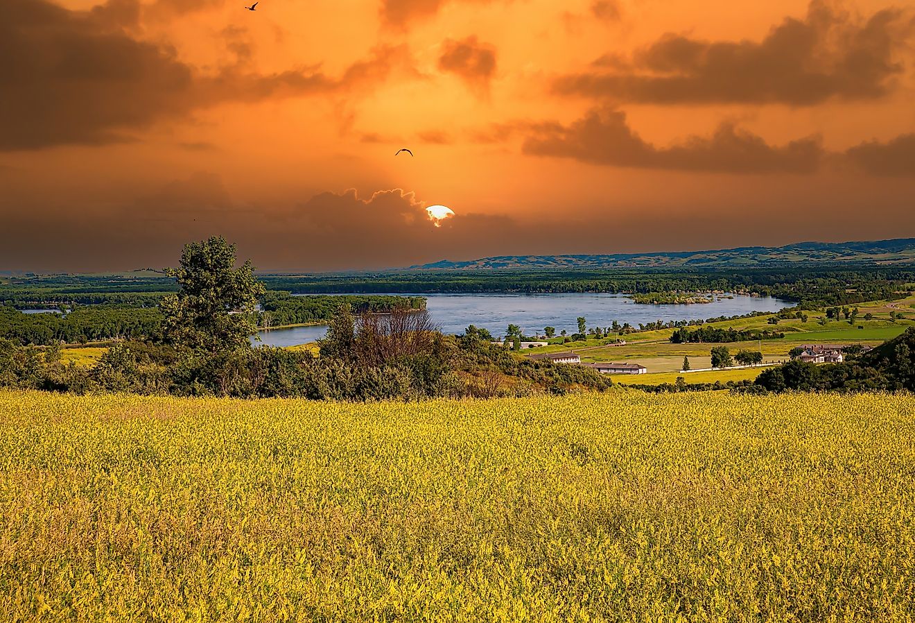 Fort Abraham Lincoln State Park, south of Mandan, North Dakota.