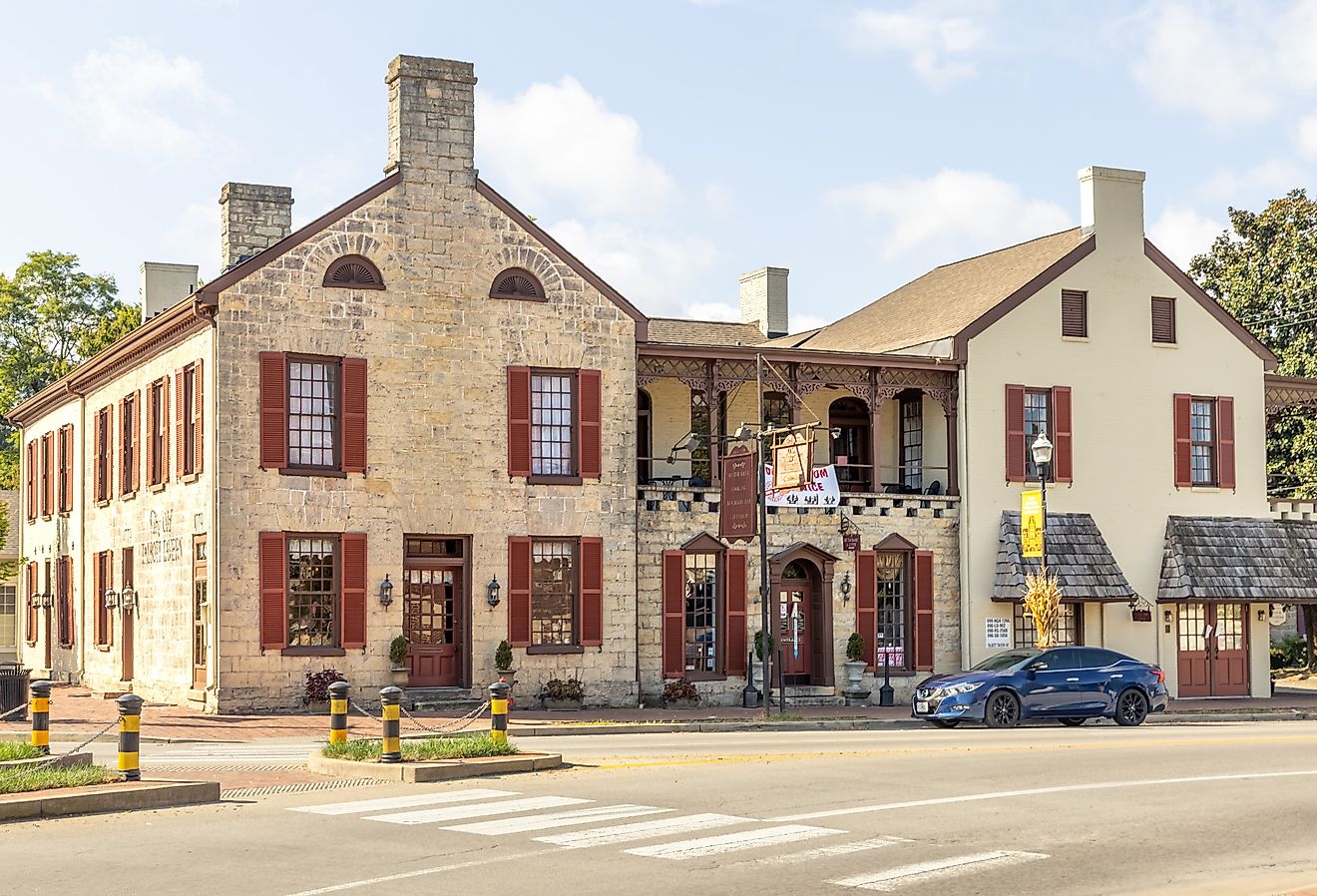 The Old Talbott Tavern in Bardstown, Kentucky. Image credit Ryan_hoel via Shutterstock